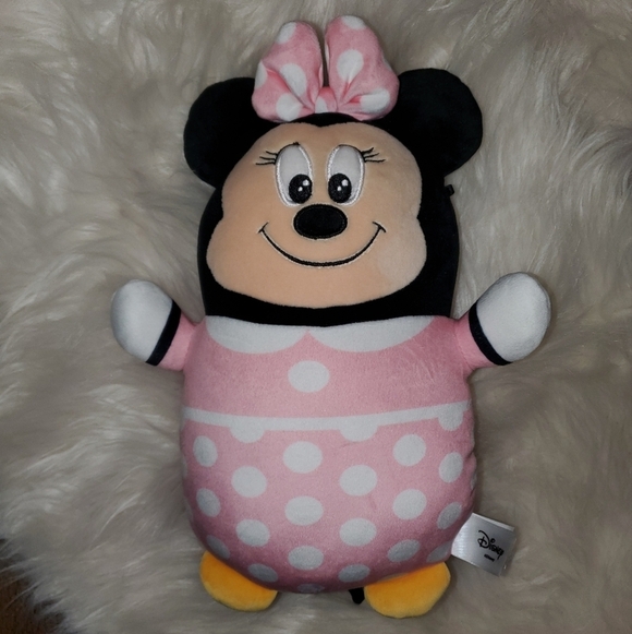Disney Other - Disney Minnie Mouse Stuffed Animal Pink and Black Plush